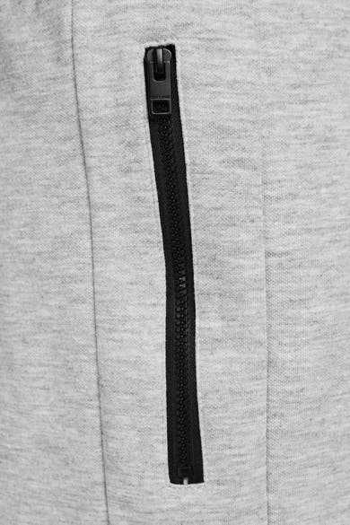Short gris de JACK & JONES JEANS INTELLIGENCE avec une fermeture éclair noire verticale sur le côté.
