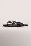 Tongs bleues de Accessories by Jack & Jones, minimalistes, avec des brides fines et texturées.