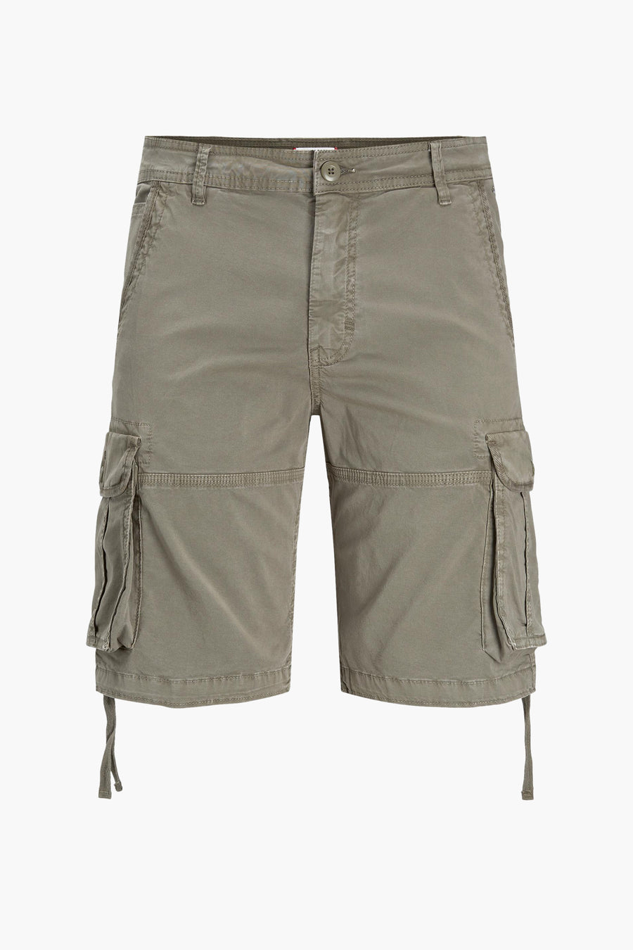 Korte groene cargo van JACK & JONES JEANS INTELLIGENCE, met zijzakken en trekkoorden.