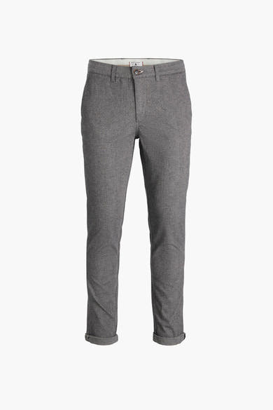 Chino gris de JACK & JONES JEANS INTELLIGENCE, pantalon long avec revers.