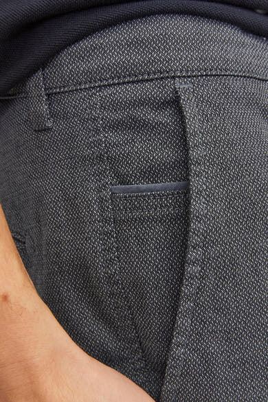 Short bleu de JACK & JONES JEANS INTELLIGENCE, avec un motif subtil et une poche avant passepoilée.