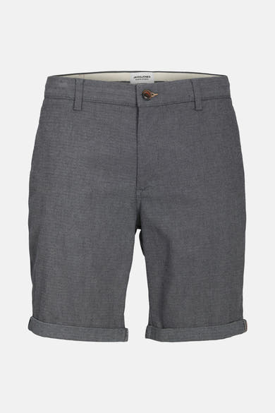 Short bleu à motif chiné par JACK & JONES JEANS INTELLIGENCE avec ourlets retroussés.