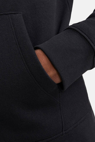 Sweat à capuche noir de Originals by Jack & Jones, avec poche kangourou et poignet côtelé.