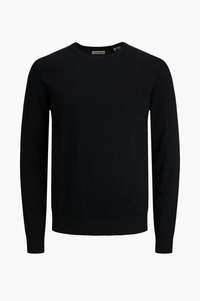 Pull col rond Noir - PREMIUM BLUE BY JACK & JONES