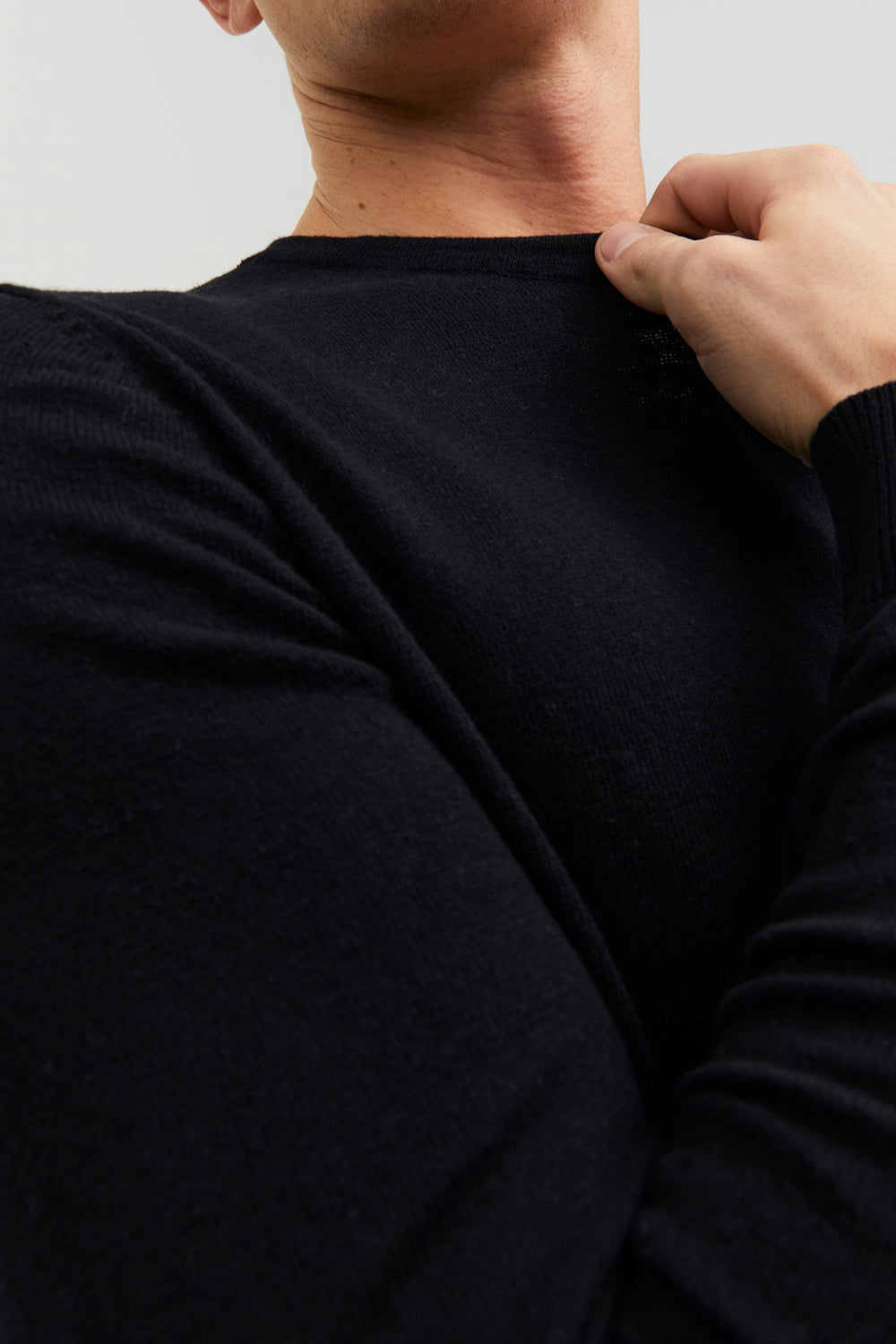 Pull col rond Noir - PREMIUM BLUE BY JACK & JONES