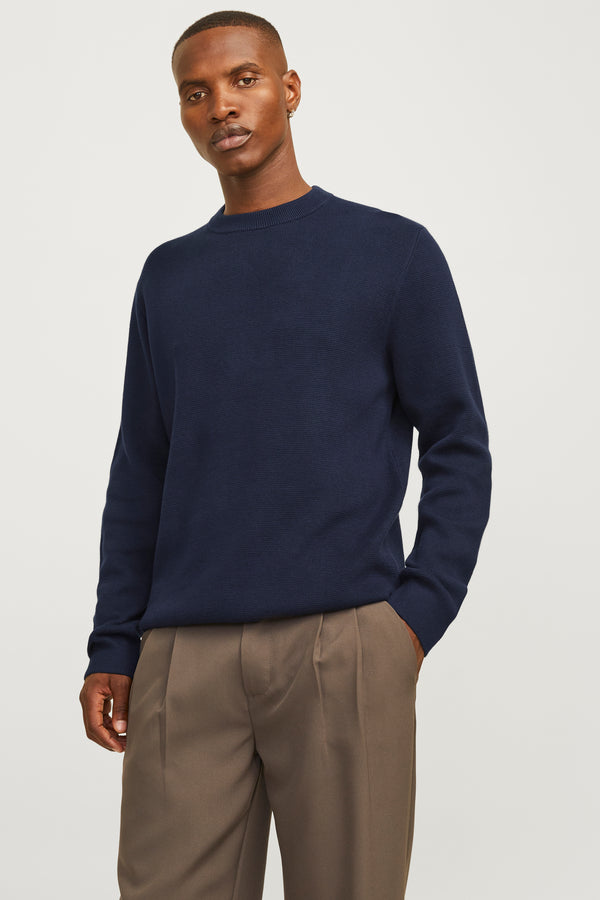 Trui met ronde hals Blauw - PREMIUM BY JACK & JONES