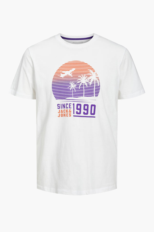T-shirt (korte mouwen) Wit - ORIGINALS BY JACK & JONES
