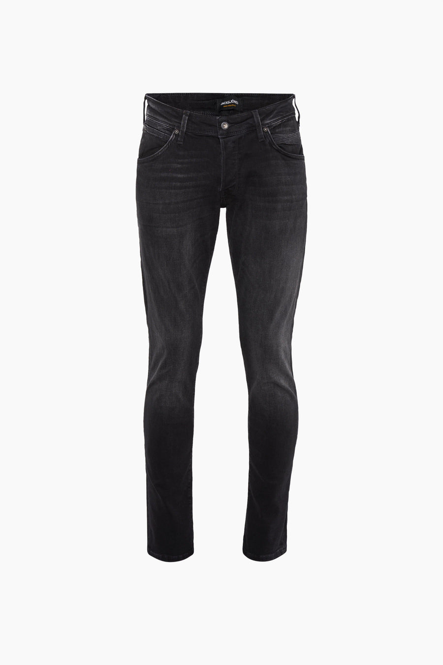 Grijze slim fit jeans van JACK & JONES JEANS INTELLIGENCE, in gewassen denim.