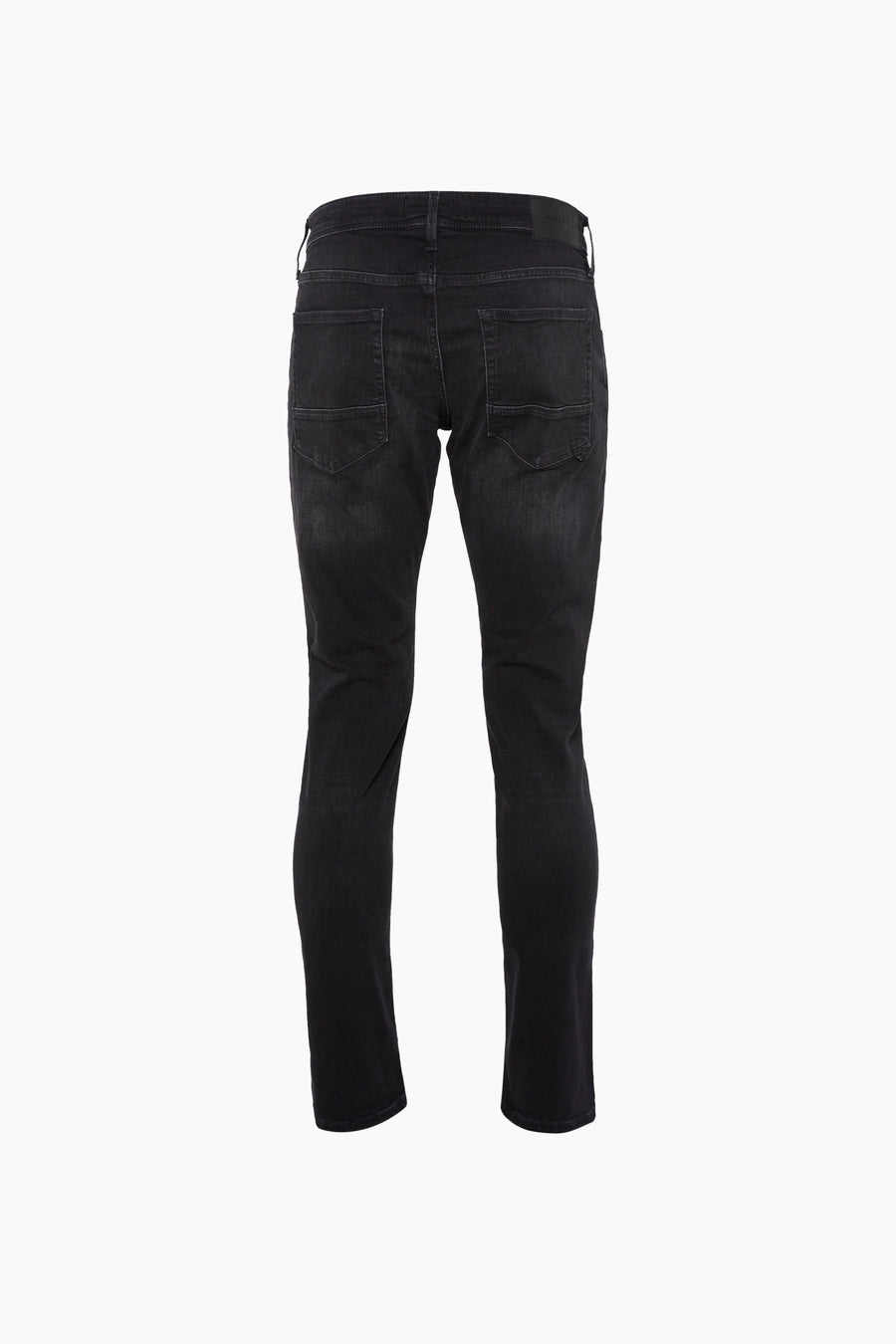 Grijze slim fit jeans van JACK & JONES JEANS INTELLIGENCE, achterzijde.