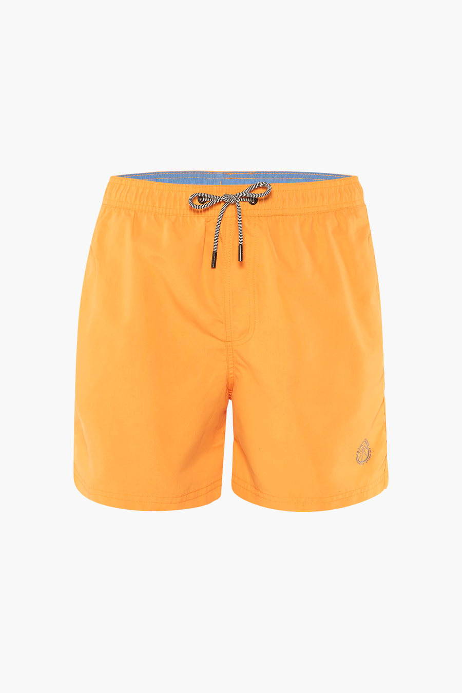 Gele zwembroek van JACK & JONES JEANS INTELLIGENCE, met bedrukt trekkoord.