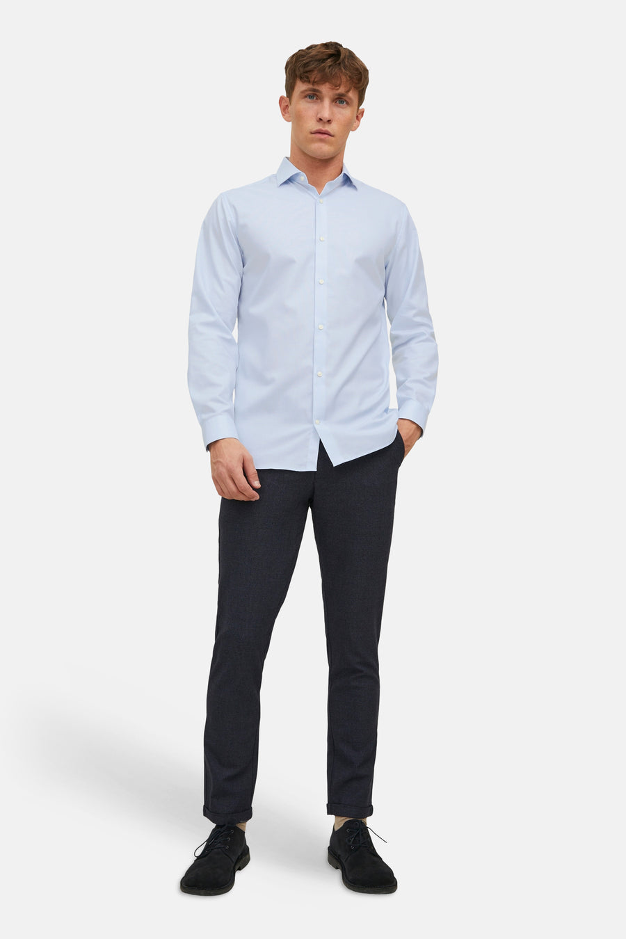 Hemd met lange mouwen - blauw