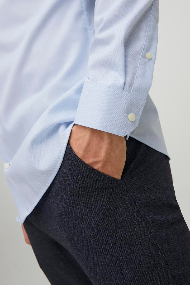 Hemd met lange mouwen - blauw