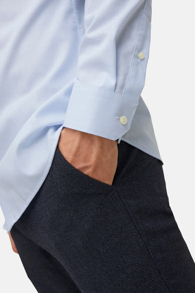 Hemd met lange mouwen - blauw