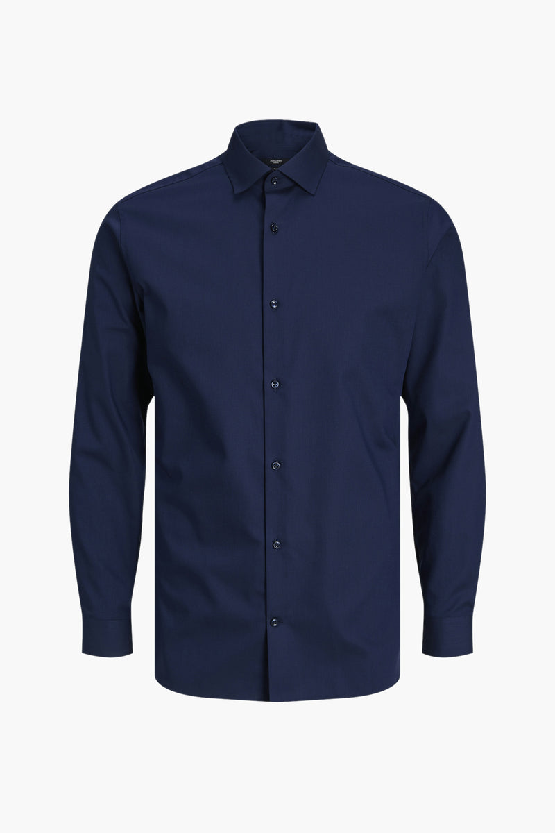 Hemd met lange mouwen - blauw