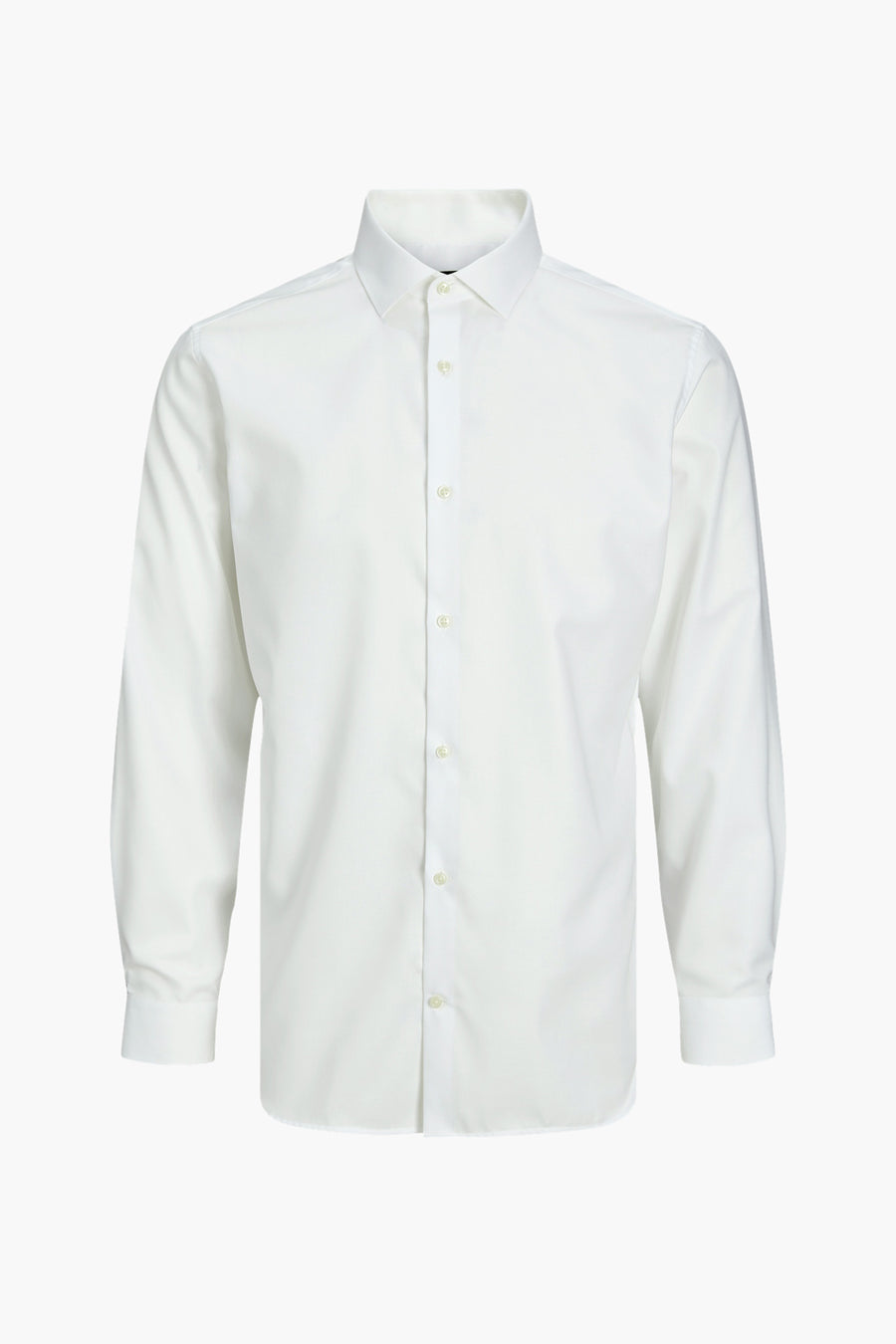 Wit overhemd met lange mouwen van PREMIUM by JACK & JONES, met een klassieke pasvorm.