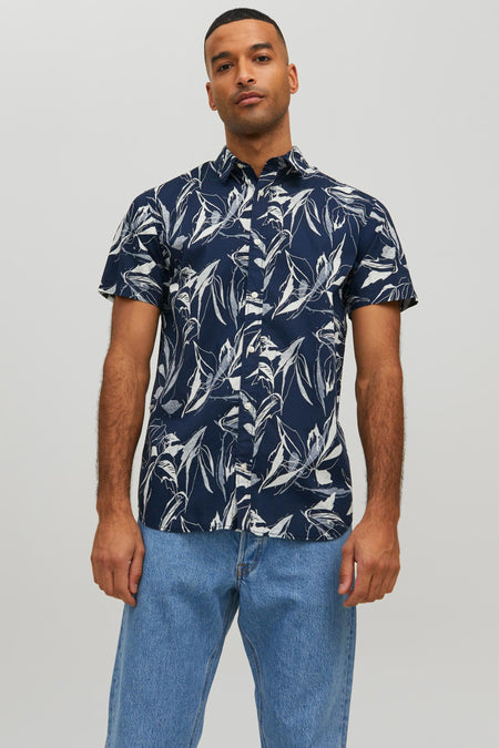 Chemise &agrave; manches courtes - bleu