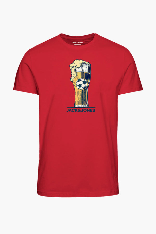 T-shirt (korte mouwen) Rouge - JACK & JONES