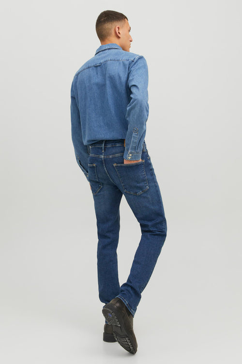 Jeans straight DARK BLUE DENIM - JACK & JONES JEANS INTELLIGENCE