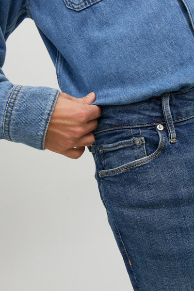 Jeans straight DARK BLUE DENIM - JACK & JONES JEANS INTELLIGENCE
