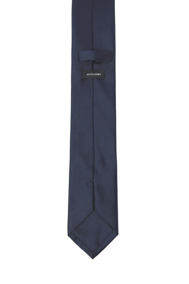 Cravate bleue par ACCESSORIES BY JACK & JONES, couleur unie, détail subtil et coupe classique.