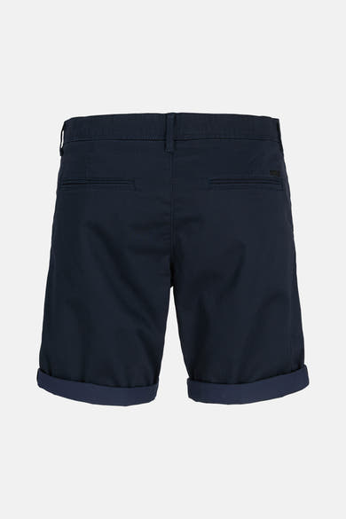 Short bleu par JACK & JONES JEANS INTELLIGENCE, avec revers et motif texturé.