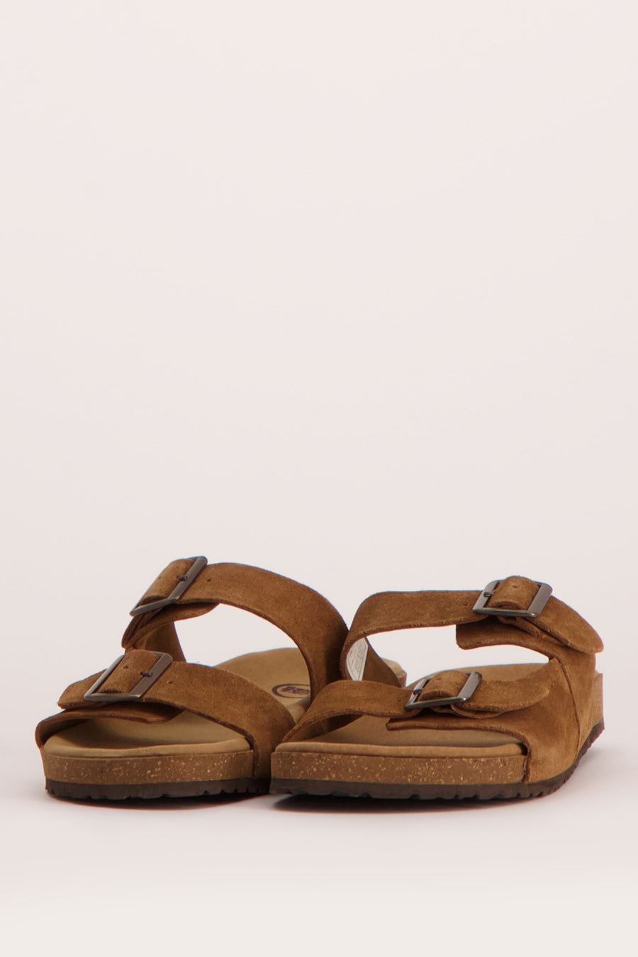 Bruine zoolen ACCESSORIES BY JACK & JONES met twee riemen en haken.