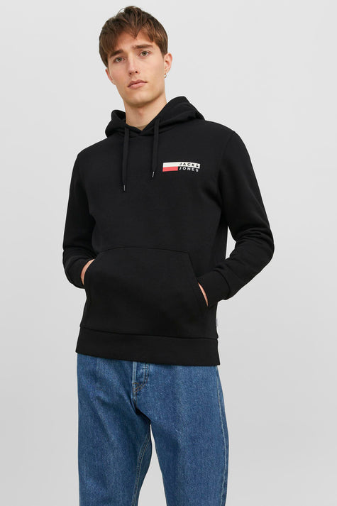 Sweater met kap Zwart - JACK & JONES