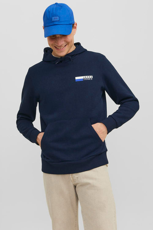 Sweater met kap Blauw - JACK & JONES