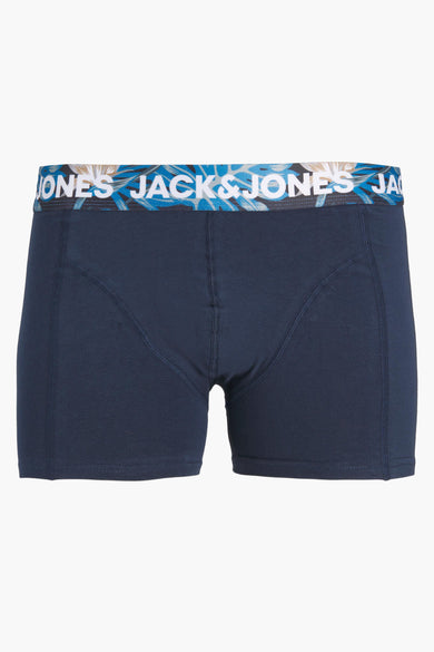 Boxer bleu by Accessoires de Jack & Jones avec une ceinture à motifs floraux contrastés.