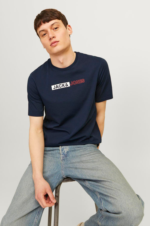 T-shirt (manches courtes) Bleu - JACK & JONES