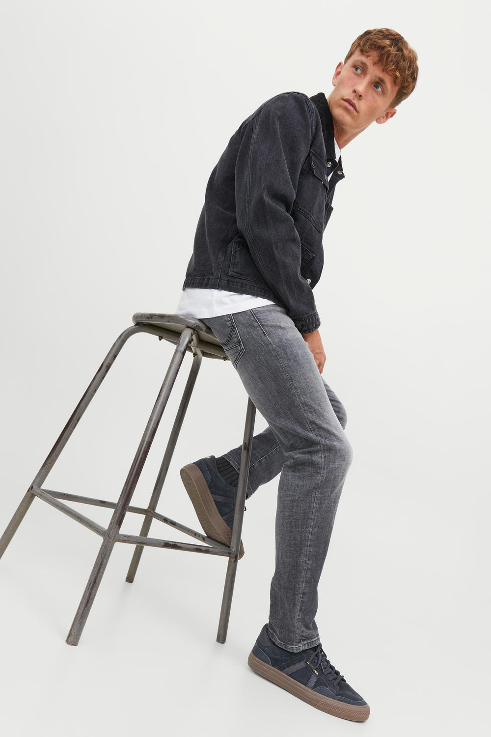 Jeans slim LIGHT GREY DENIM - JACK & JONES JEANS INTELLIGENCE