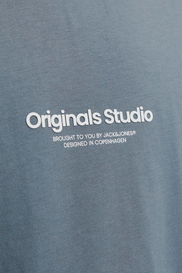 T-shirt (korte mouwen) Blauw - ORIGINALS BY JACK & JONES