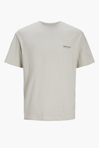 T-shirt (manches courtes) Écru - ORIGINALS BY JACK & JONES