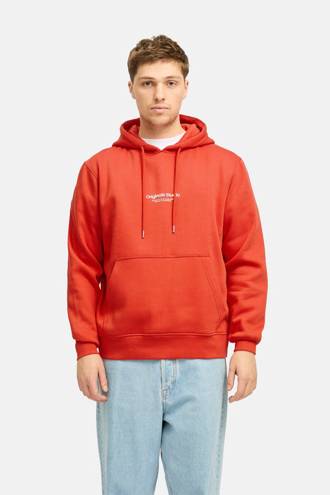 Sweat à capuche Rouge - ORIGINALS BY JACK & JONES