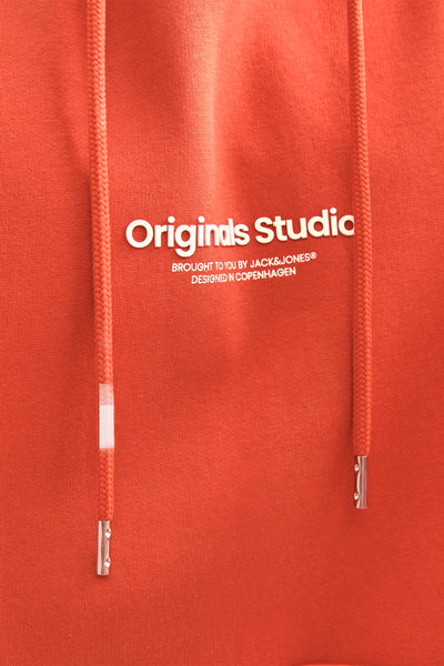 Sweat à capuche Rouge - ORIGINALS BY JACK & JONES