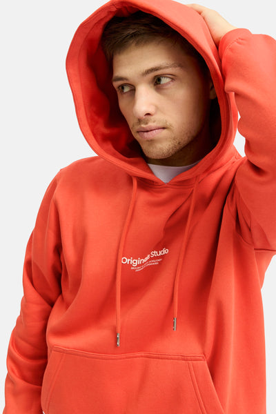 Sweat à capuche Rouge - ORIGINALS BY JACK & JONES