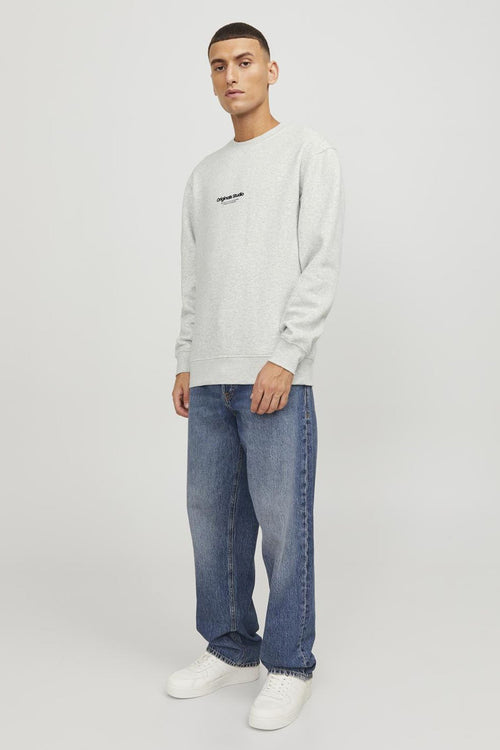 Sweat col rond Écru - ORIGINALS BY JACK & JONES