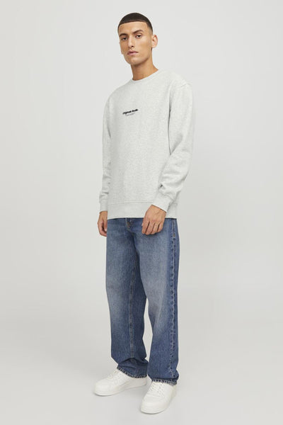 Sweat col rond Écru - ORIGINALS BY JACK & JONES