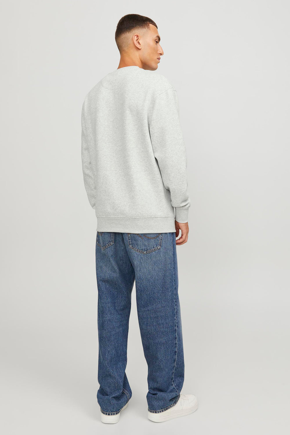 Sweat col rond Écru - ORIGINALS BY JACK & JONES