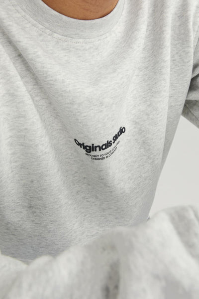 Sweat col rond Écru - ORIGINALS BY JACK & JONES