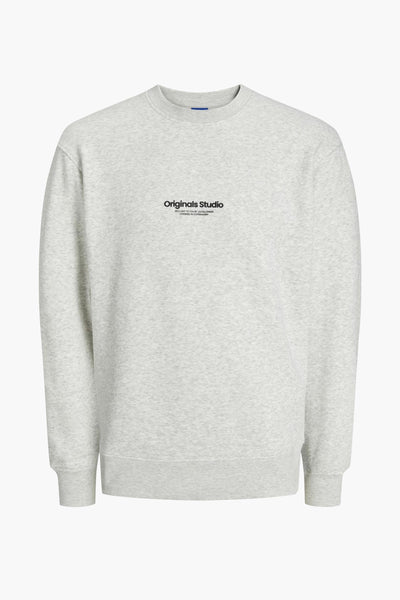 Sweat col rond Écru - ORIGINALS BY JACK & JONES