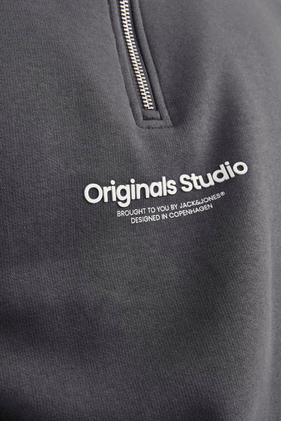 Sweat col roulé Gris - JACK & JONES