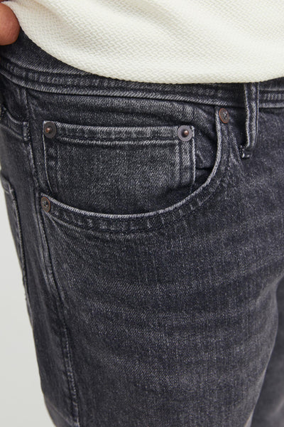 Jean droit noir de JACK & JONES JEANS INTELLIGENCE, avec une poche gousset boutonnée.