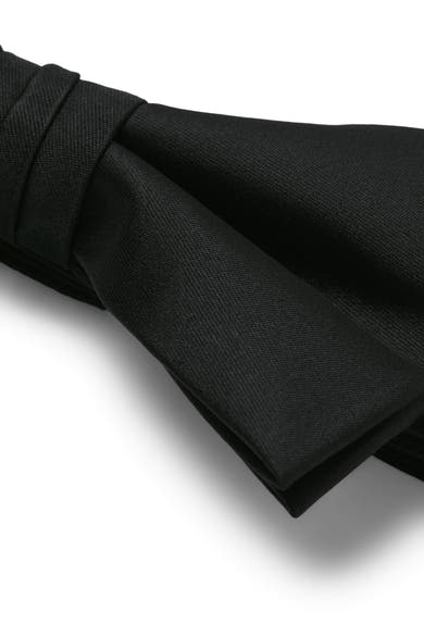 Zwarte knoopstok door ACCESSORIES BY JACK & JONES, met een textuurde detail en een elegante plooi.