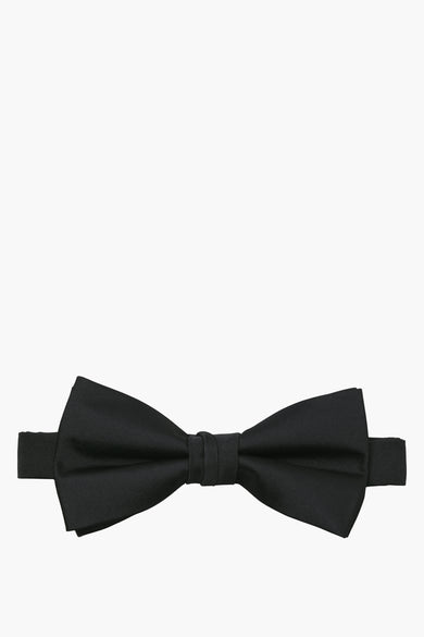 Nœud papillon noir par ACCESSORIES BY JACK & JONES, en tissu lisse avec une texture subtile.