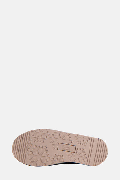 Zwarte sandaalzool van ACCESSORIES BY JACK & JONES, sneeuwvlokpatroon.
