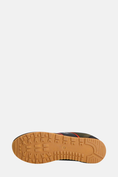 Baskets vertes ACCESSORIES BY JACK & JONES avec semelle marron texturée.