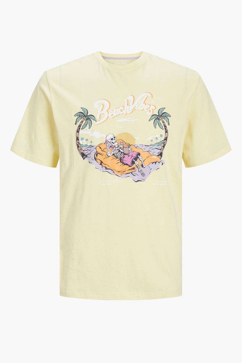 T-shirt (manches courtes) Jaune - ORIGINALS BY JACK & JONES