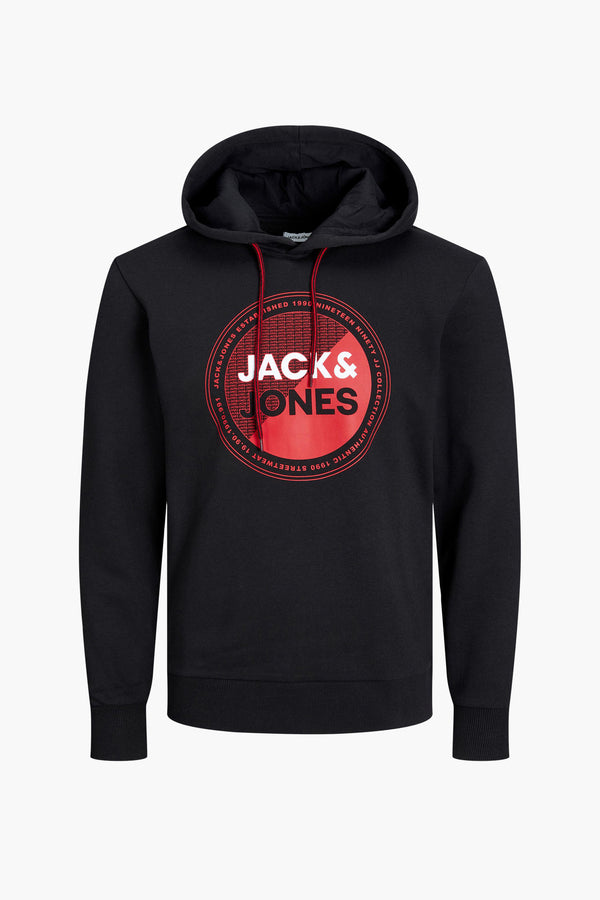 Sweat à capuche Noir - JACK & JONES