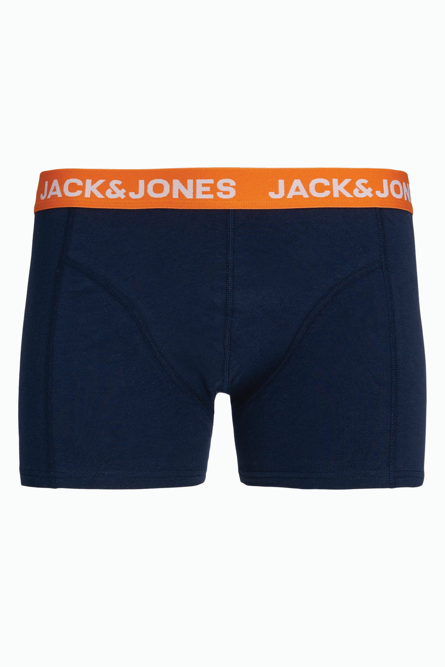 Boxer bleu ACCESSORIES BY JACK & JONES avec une ceinture orange portant le nom de la marque en blanc.
